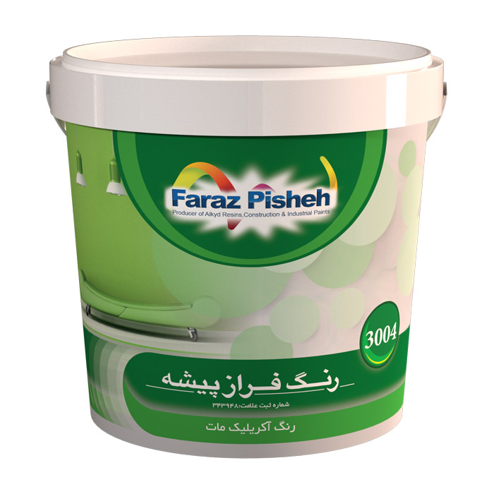 پوشرنگ آکریلیک مات سفید